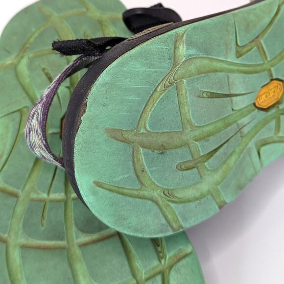 Chaco Womens ZX/2 Sandals Pixel Weave Classic Hiking Outdoor Gorpcore Toe Loop 8 - Picture 11 of 12